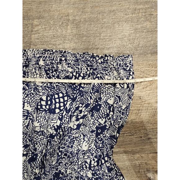 Lilly Pulitzer Target strapless jumpsuit Upstream navy fish womens xxl 2x plus - Picture 5 of 9